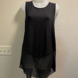 Alfani Women’s sleeveless top with Sheer Bottom